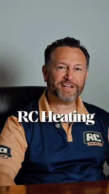 Robert Arce, owner of RC Heating & AC, in the video thumbnail